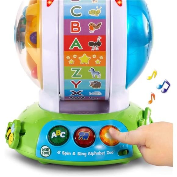 LeapFrog Spin and Sing Alphabet Zoo for ages 6 months to 36 months, Blue - Picture 5 of 16